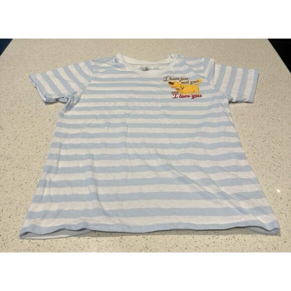 Disney dug striped t-shirt child UP size small embroidered - Picture 1 of 3